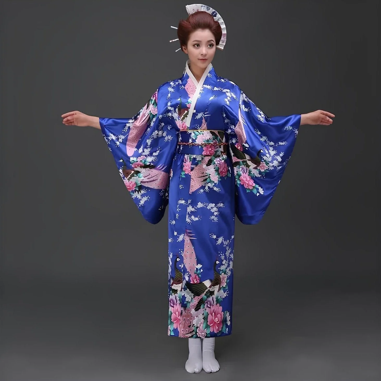 Kimono Traditionnel Japonais Chic – Image 3